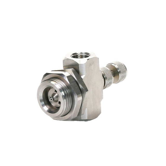 Bico atomizador de ar redondo alimentado por sifão ajustável